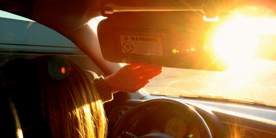 Sun glare scene filtered through SOMA